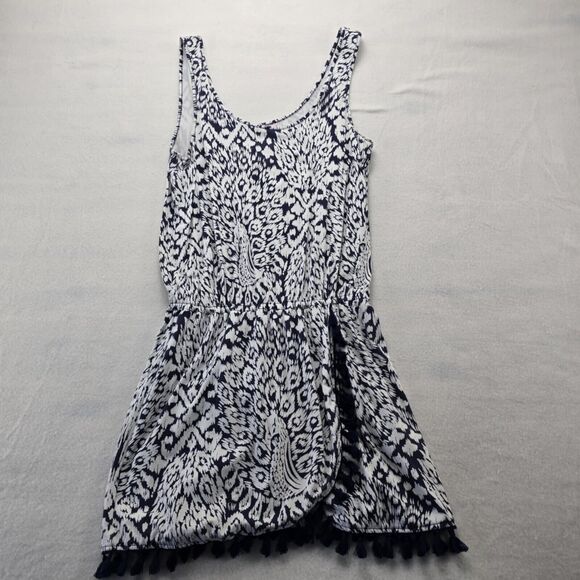 Lilly Pulitzer Jarrett Sleeveless romper Size Medium faux wrap with tassels - Picture 1 of 4